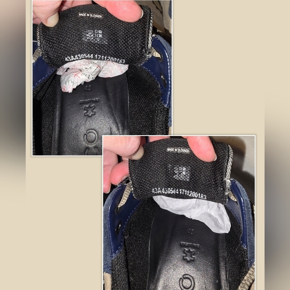 Ecco Astir Lace Up Suede Leather Sneakers Shoes Men's EU 43 or US 9 or 9.5 - Picture 10 of 13